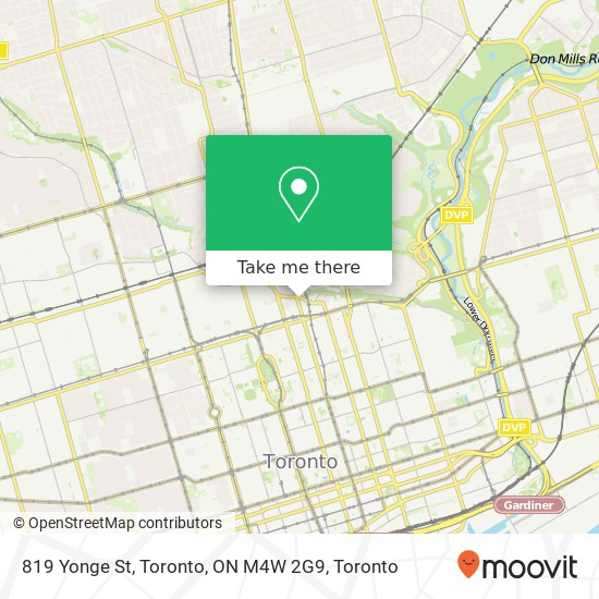 819 Yonge St, Toronto, ON M4W 2G9 map