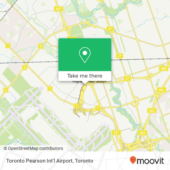 Toronto Pearson Int'l Airport map