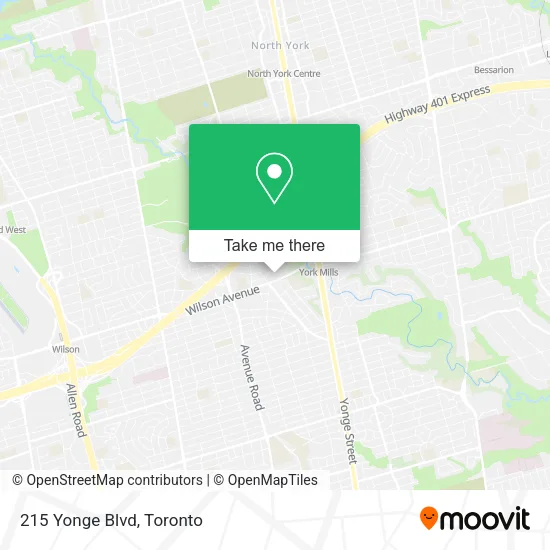 215 Yonge Blvd map