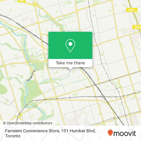 Farneem Convenience Store, 101 Humber Blvd map
