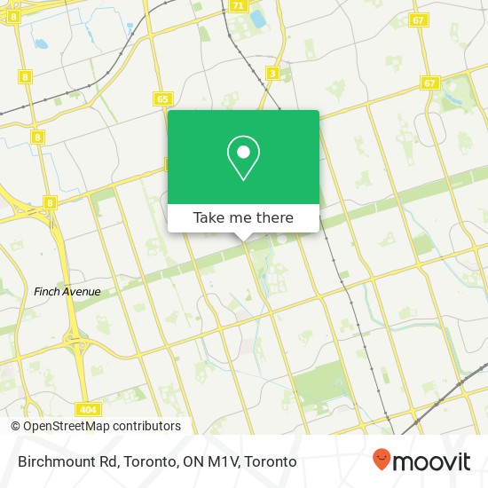 Birchmount Rd, Toronto, ON M1V map