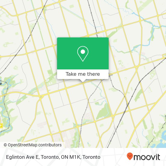 Eglinton Ave E, Toronto, ON M1K map