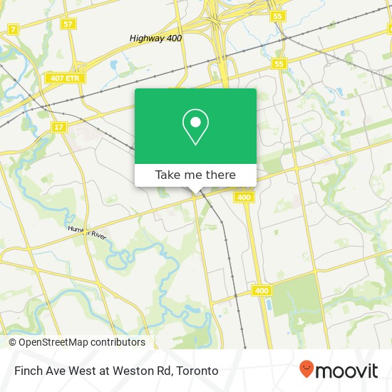 Finch Ave West at Weston Rd plan