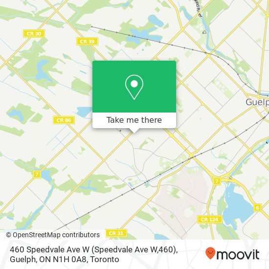 460 Speedvale Ave W (Speedvale Ave W,460), Guelph, ON N1H 0A8 map