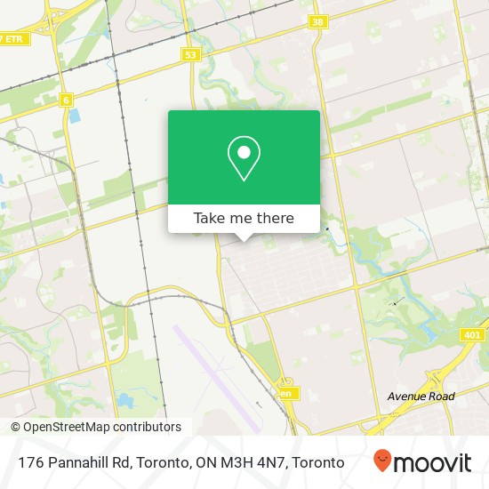 176 Pannahill Rd, Toronto, ON M3H 4N7 map