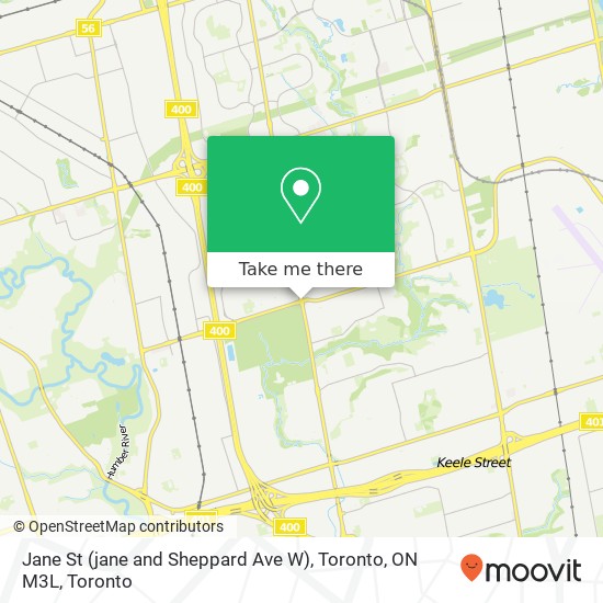 Jane St (jane and Sheppard Ave W), Toronto, ON M3L plan