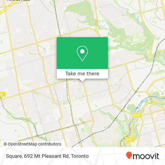 Square, 692 Mt Pleasant Rd map