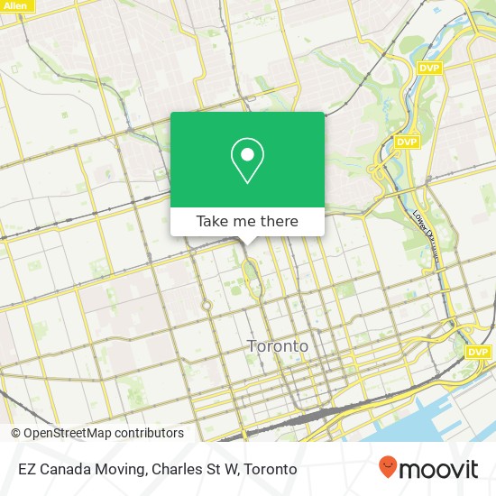 EZ Canada Moving, Charles St W map