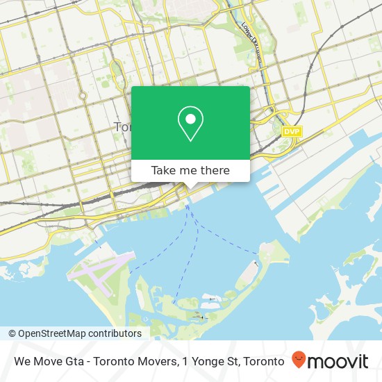We Move Gta - Toronto Movers, 1 Yonge St plan