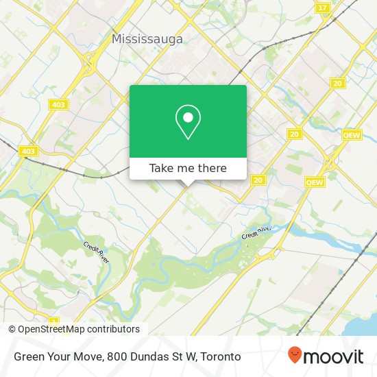 Green Your Move, 800 Dundas St W map