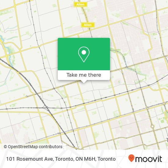 101 Rosemount Ave, Toronto, ON M6H plan