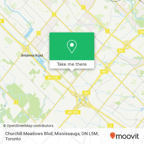 Churchill Meadows Blvd, Mississauga, ON L5M plan