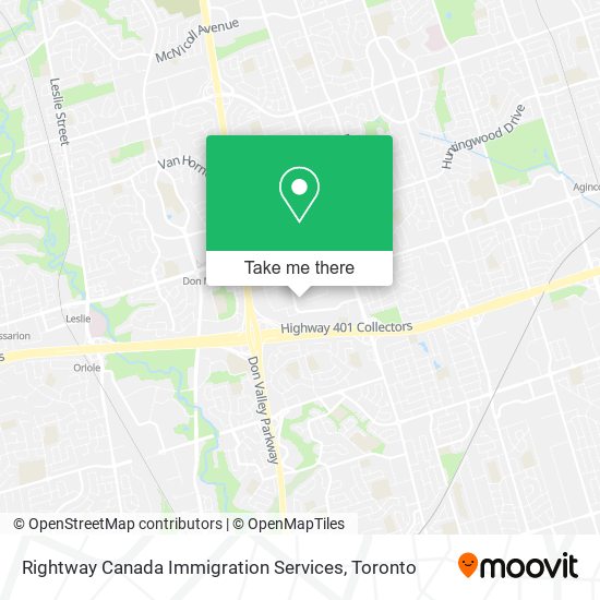 Rightway Canada Immigration Services map