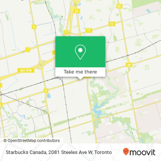 Starbucks Canada, 2081 Steeles Ave W plan