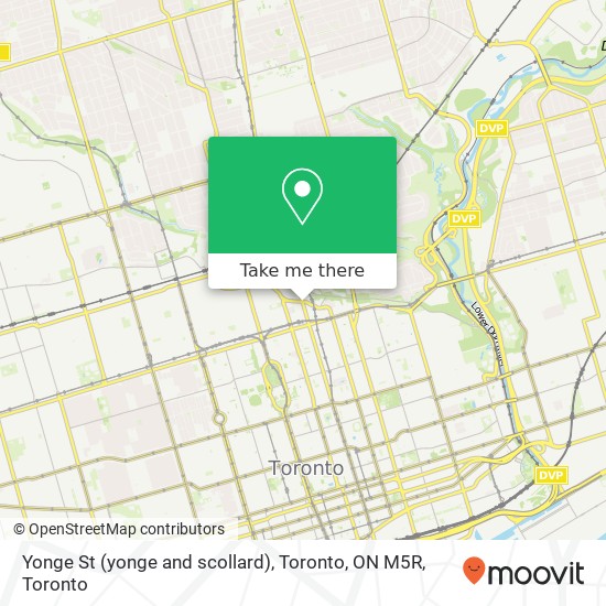 Yonge St (yonge and scollard), Toronto, ON M5R map