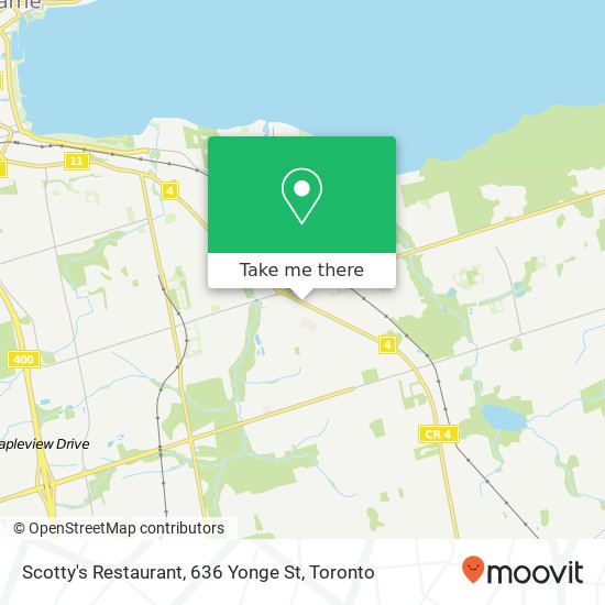 Scotty's Restaurant, 636 Yonge St map