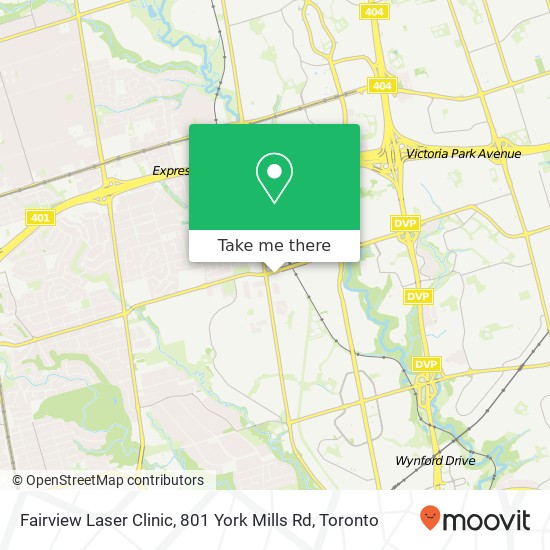 Fairview Laser Clinic, 801 York Mills Rd map