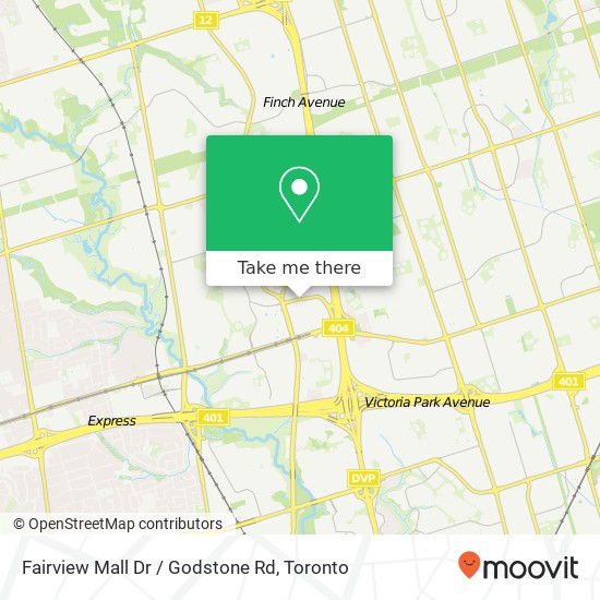 Fairview Mall Dr / Godstone Rd map