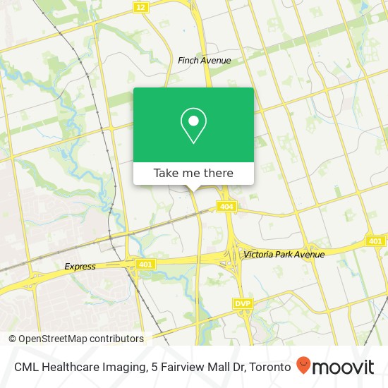 CML Healthcare Imaging, 5 Fairview Mall Dr plan