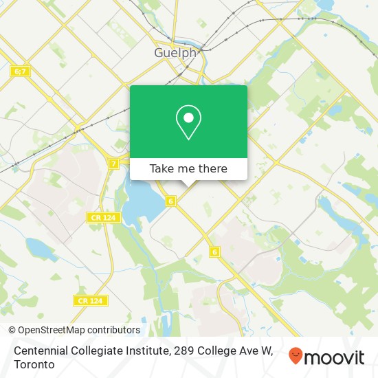 Centennial Collegiate Institute, 289 College Ave W map