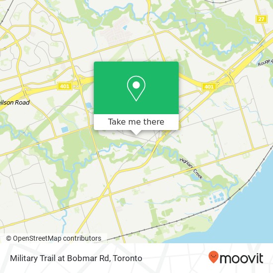 Military Trail at Bobmar Rd map