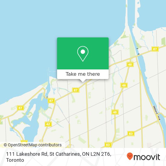 111 Lakeshore Rd, St Catharines, ON L2N 2T6 map