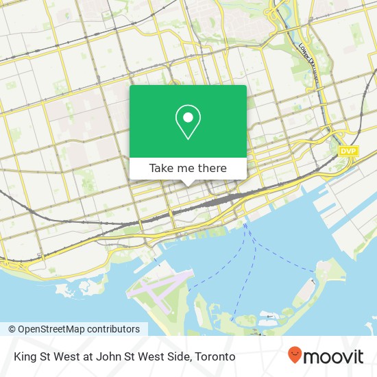 King St West at John St West Side map