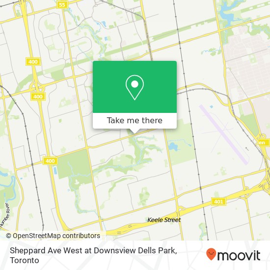 Sheppard Ave West at Downsview Dells Park plan