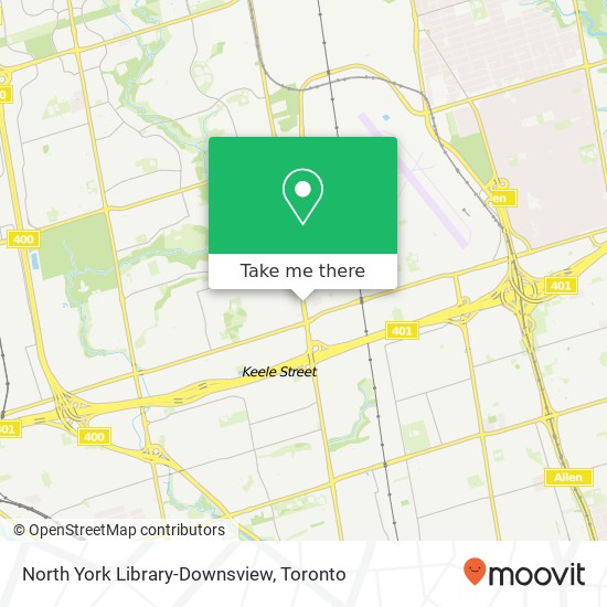 North York Library-Downsview map