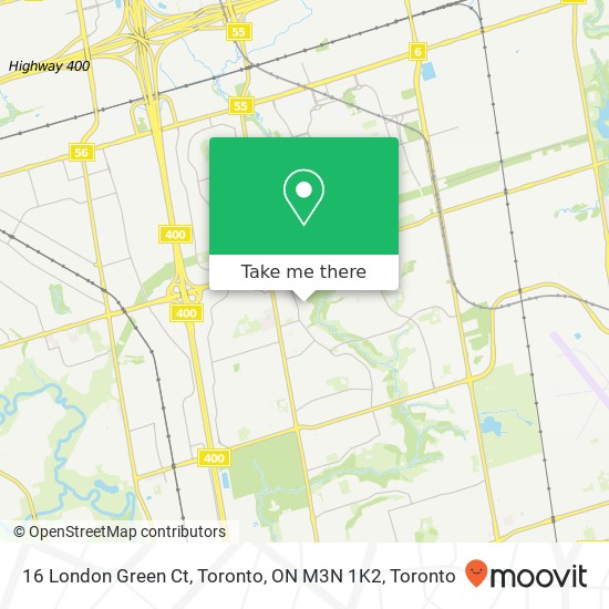 16 London Green Ct, Toronto, ON M3N 1K2 map