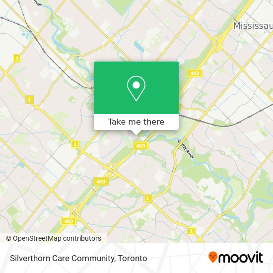Silverthorn Care Community map