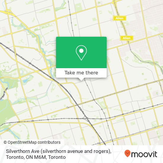 Silverthorn Ave (silverthorn avenue and rogers), Toronto, ON M6M plan