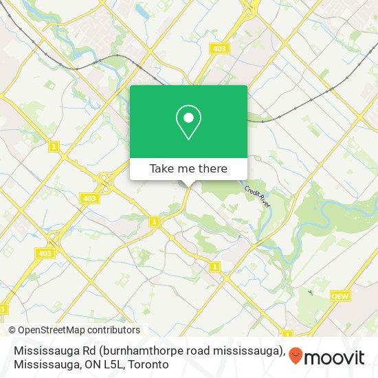 Mississauga Rd (burnhamthorpe road mississauga), Mississauga, ON L5L plan