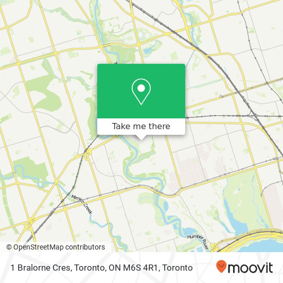1 Bralorne Cres, Toronto, ON M6S 4R1 map