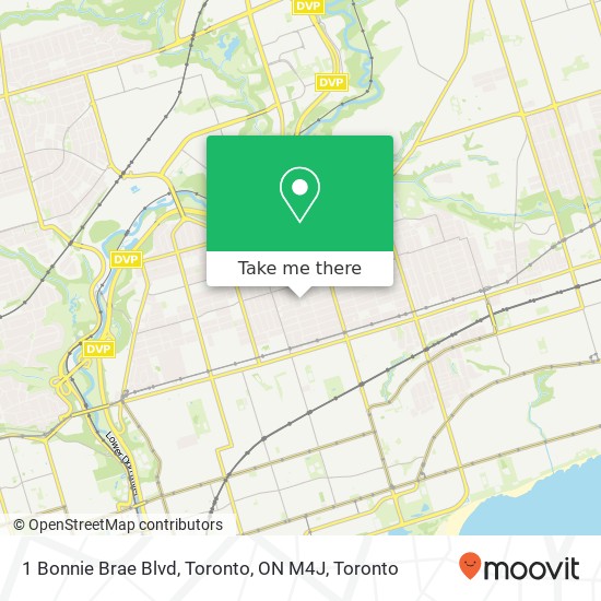 1 Bonnie Brae Blvd, Toronto, ON M4J map