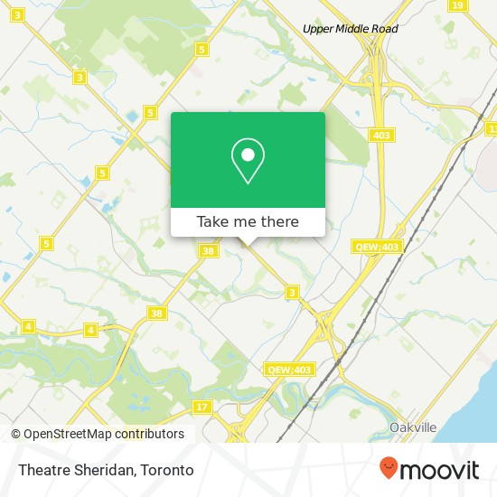 Theatre Sheridan map