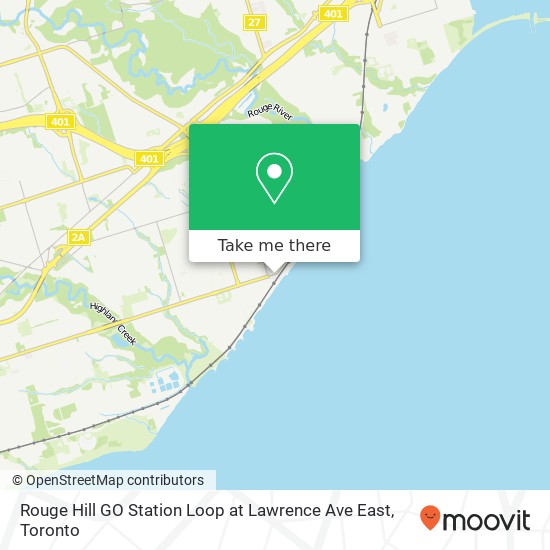 Rouge Hill GO Station Loop at Lawrence Ave East plan