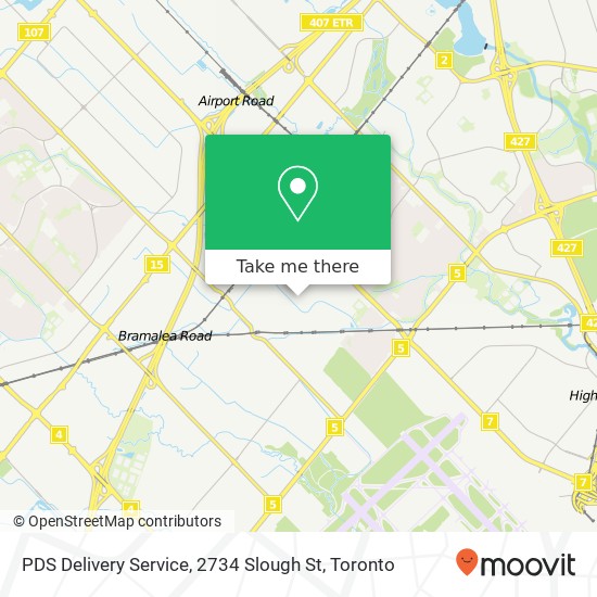 PDS Delivery Service, 2734 Slough St plan