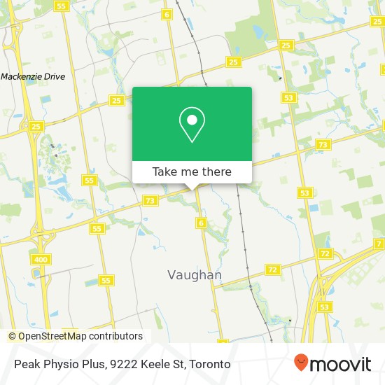 Peak Physio Plus, 9222 Keele St map