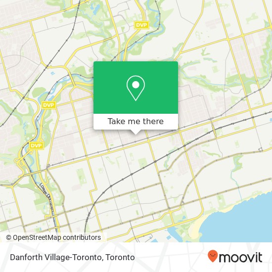 Danforth Village-Toronto map