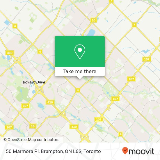 50 Marmora Pl, Brampton, ON L6S map