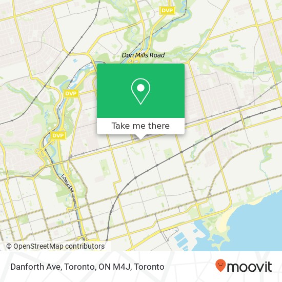 Danforth Ave, Toronto, ON M4J map