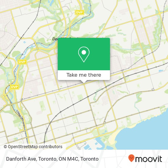 Danforth Ave, Toronto, ON M4C plan