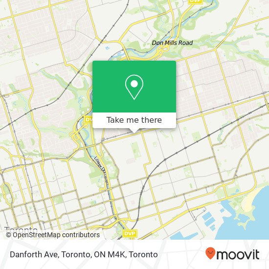 Danforth Ave, Toronto, ON M4K map