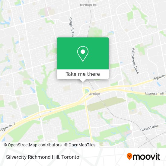 Silvercity Richmond Hill map