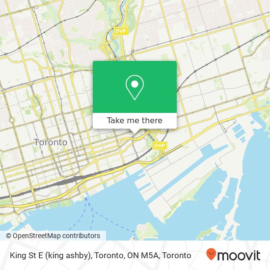 King St E (king ashby), Toronto, ON M5A plan