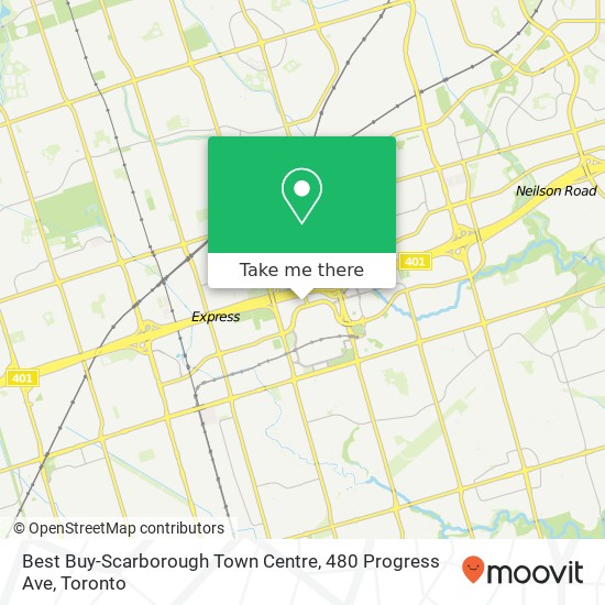 Best Buy-Scarborough Town Centre, 480 Progress Ave map