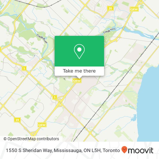 1550 S Sheridan Way, Mississauga, ON L5H map