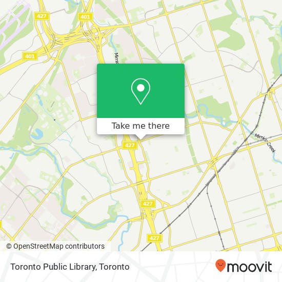 Toronto Public Library map