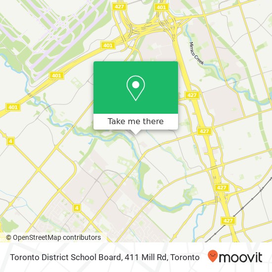 Toronto District School Board, 411 Mill Rd plan